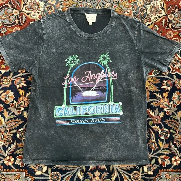 SEZANE::Tシャツ:XS[RESALE] Sezane | Tops | Euc Szane Sunset Blvd Tshirt Xs | Poshmark